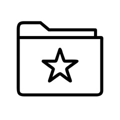 Vector art of favorite folder