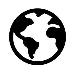 Vector art of globe icon