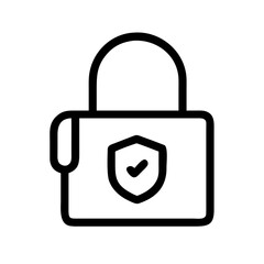 Vector art of security lock