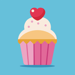 vector illustration of cupcakes