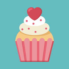 cupcake vector illustration
