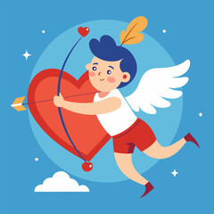 cupid with bow and arrow