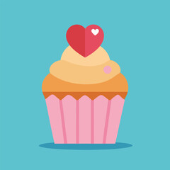 cupcake vector illustration
