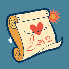 happy birthday card with a heart