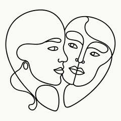 man and woman silhouette