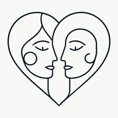 couple with heart