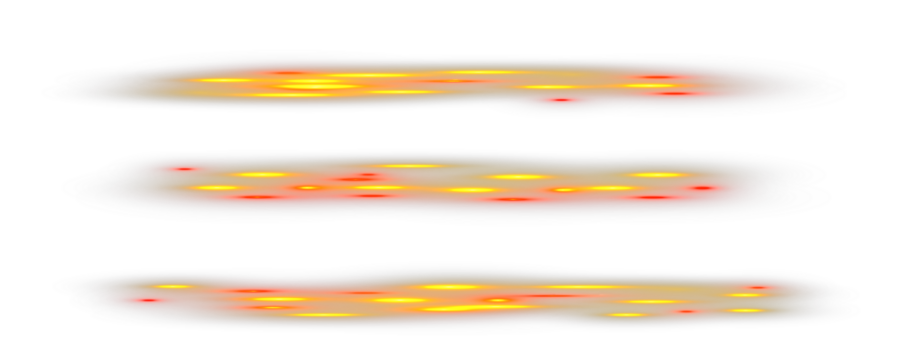 Golden and red light waves with sparkles and glowing lines create a magical, festive atmosphere. Bright rays shine across the dark background. Ideal for overlays and banners. PNG