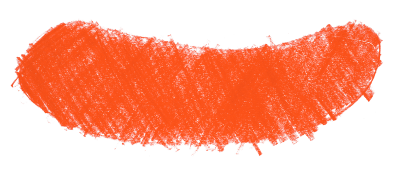 Abstract organic colored pencils abstract red chalk drop shape isolated on transparent background