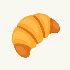 croissant isolated on white background
