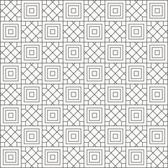 Geometric shapes line pattern background in black and white shades for wall décor, textiles, interior design and more.
