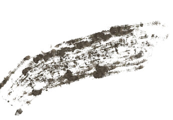 Hand made Abstract grunge brush stroke textured paint smear element Vector for design use