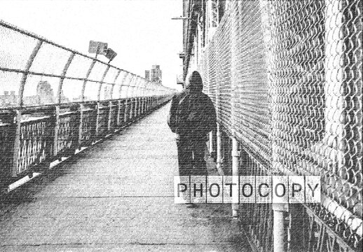 Photocopy Effect Mockup