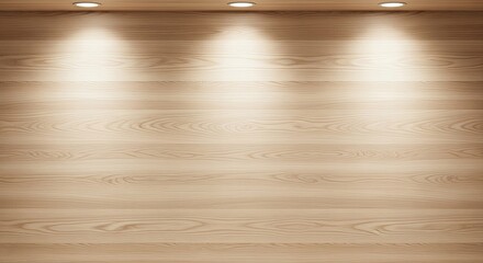 seamless backdrop featuring a Scandinavian inspired wood panel with a pale ash texture illuminated by overhead lighting