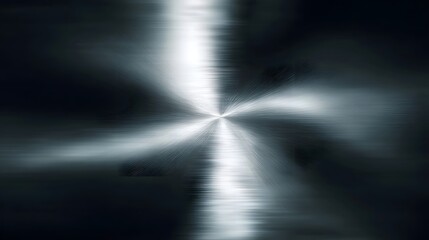 Obraz premium Brushed metal background with bright radial light effect modern abstract design