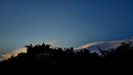 night sky with clouds
