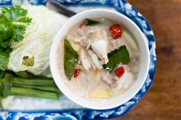 Spicy crab with assorted vegetables. Healthy food for life concept