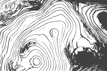 Intense Circular Wood Grain Texture Abstract Background Art