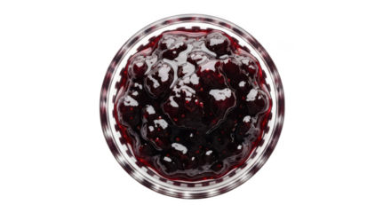 Abstract deep red liquid with white swirls isolated on transparent background