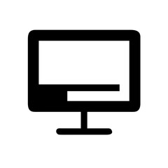 Vector art of monitor icon