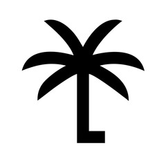 Vector art of palm tree