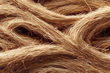 Close up of a bunch of brown hair. The hair is tangled and messy, giving the image a sense of chaos and disorder