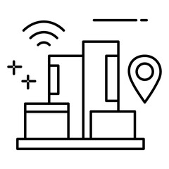 Augmented Reality Icon Showing Immersive Virtual Experience and Interactive Digital Devices