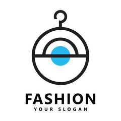 Fashion Logo with Geometric Circle and Hanger Hook