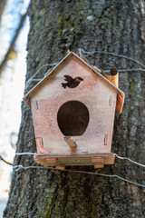wooden bird house