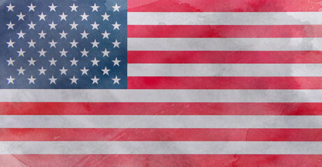 Fototapeta premium Old grunge background USA flag