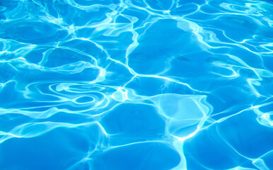 water in swimming pool rippled water detail background