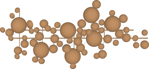 Vector sketch illustration silhouette design decorative ornament floral abstract modern minimalist 