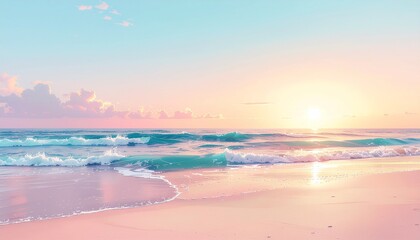 Fototapeta premium sunset on the beach