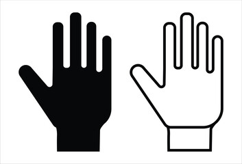 Hand icon set. click icon vector. hand click. pointer