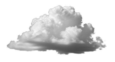 Isolated atmospheric cloud formation, cumulus cloudscape, weather phenomenon and forecast