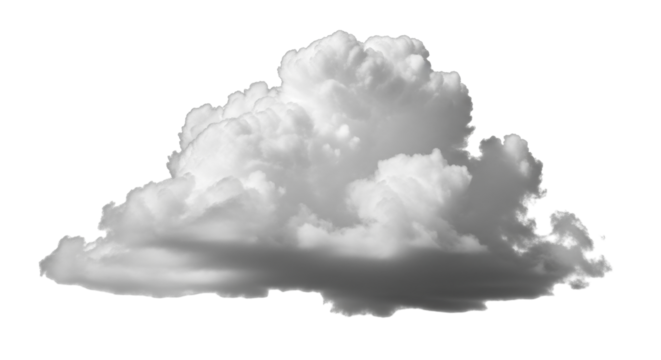 Isolated atmospheric cloud formation, cumulus cloudscape, weather phenomenon and forecast