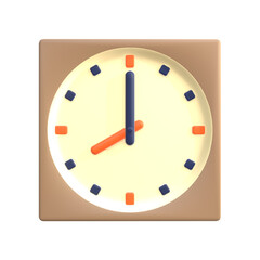 3d clock Illustratiion