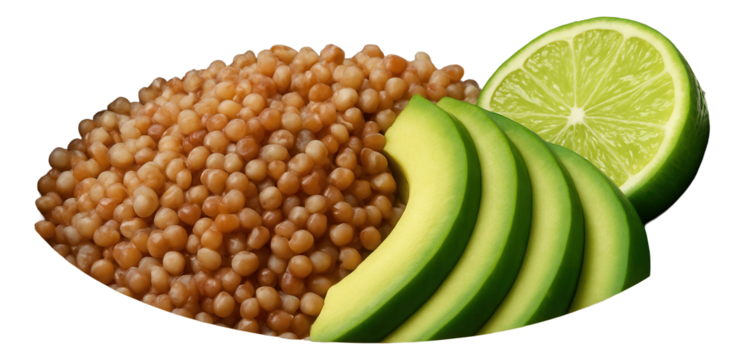 Grilled pork sausage with caramelized apple slices on a white porcelain plate