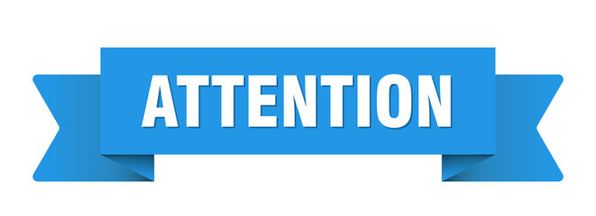 attention ribbon isolated on transparent background. attention ribbon