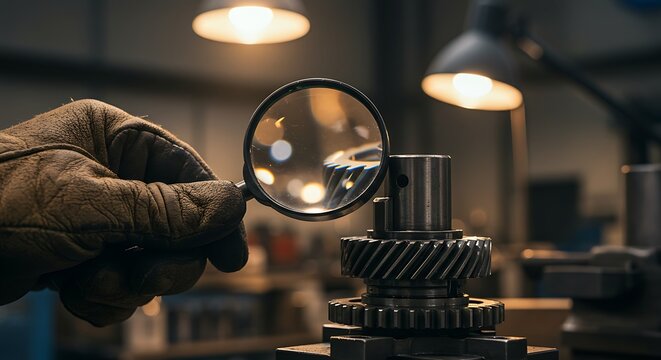 Precision Gear Inspection: Quality Control in Manufacturing - Powered by Adobe