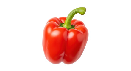 Isolated red bell pepper, studio shot, vibrant color, fresh and healthy, nutritious meal