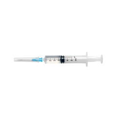 Fototapeta premium Medical Syringe: Precision Dosage isolated on white background