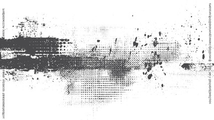 Naklejka premium Rough black and white grunge texture with distressed overlay background. Abstract rough texture vector with black and white grunge surface effect. 