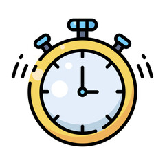 Stopwatch icons suitable for sports, fitness gym, time management, morning routine, punctuality, waking up early, time tracking concepts