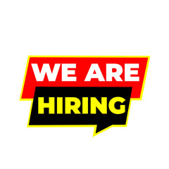 We are hiring png, open job banner, vacancy hiring post, employment opportunity template, transparent stock asset