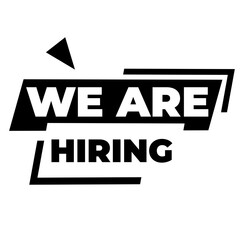 We are hiring png, open position template, job announcement design, career advertisement post, transparent stock graphic