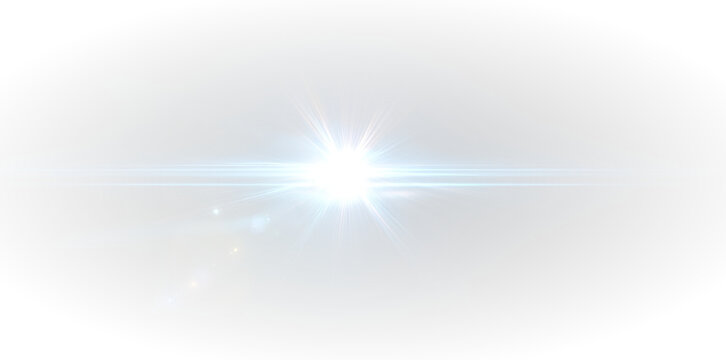 Glowing Luxury Spotlight with Sparkling Neon Rays