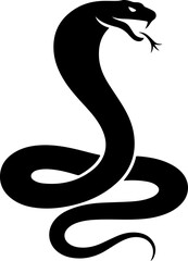 cobra silhouette vector illustration