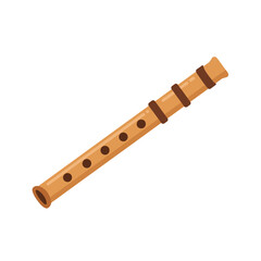 Delicate flute illustration showcases musical elegance and refined craftsmanship for artistic