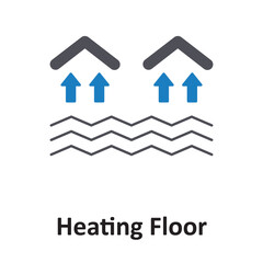 Heating floor Vector icon which can easily modify or edit