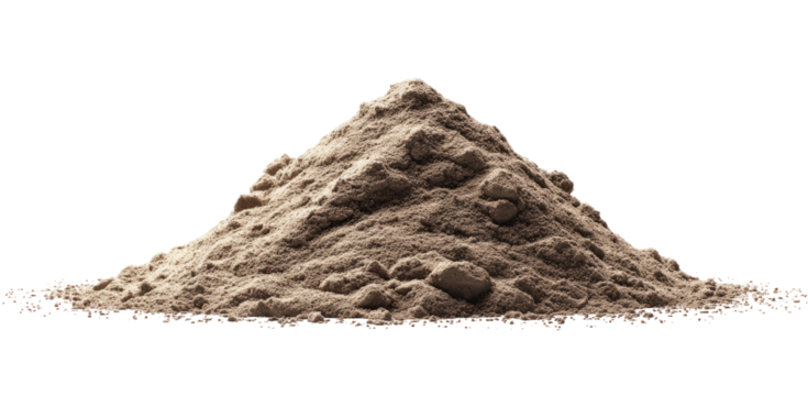 Close-up shot of a small pile of light-brown powder, with a focus on granular texture
